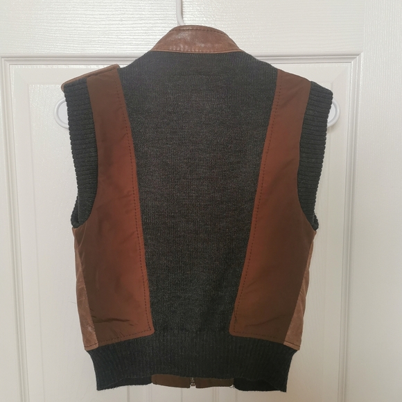 BCBG Max Azria Leather Vest - Picture 4 of 6